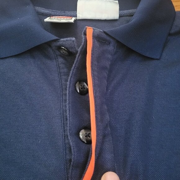 VINTAGE Chicago Bears Shirt Men's XL Blue Nike PRO LINE 1990s Polo NFL Football - Picture 6 of 15